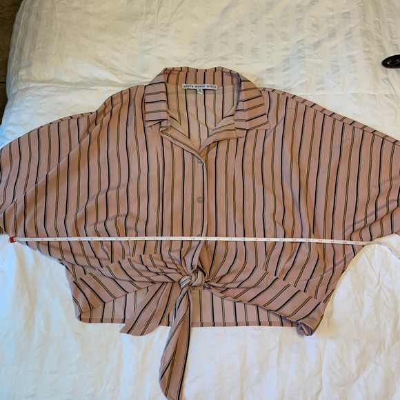 Hyfve  waist tie loose fit blouse, shirt, top, great with black shorts.like new - Picture 6 of 11